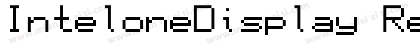 InteloneDisplay Regular字体转换